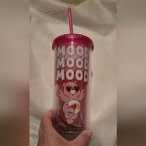 Care Bears Pink Mood Tumbler with Straw